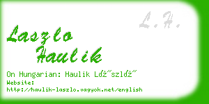 laszlo haulik business card